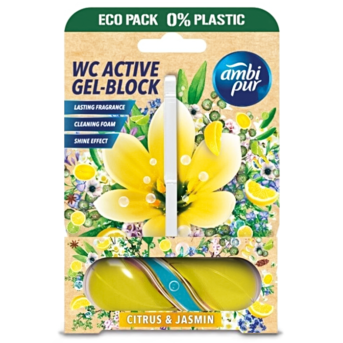 Гелевий підвісний блок для туалету Ambi Pur WC Active Gel-Block Цитрус і жасмин, 45 г (838388) - 